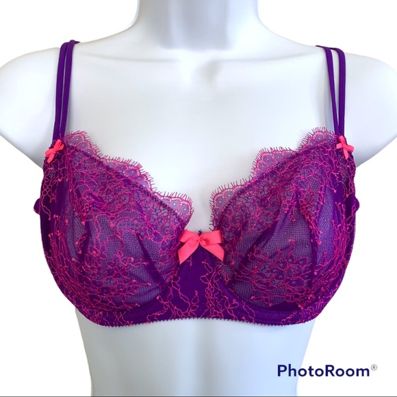 Victoria Secret Unlined Demi-buste Lace Bra - Picture 2 of 6